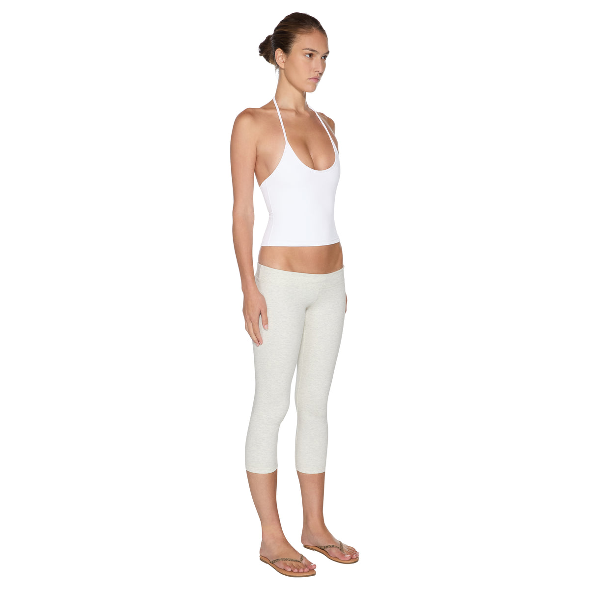 White Halter Top