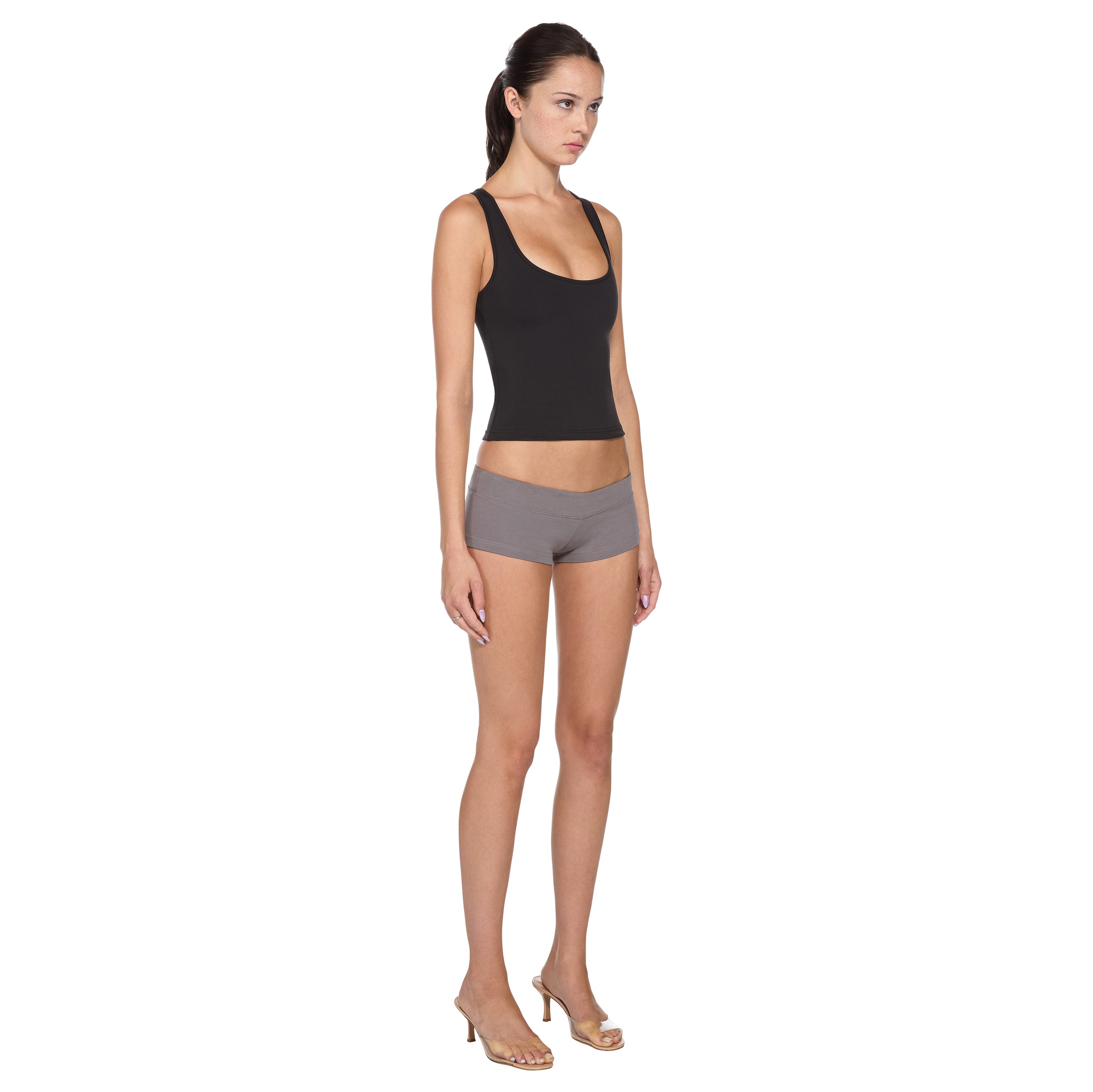 Dark Gray Micro Shorts
