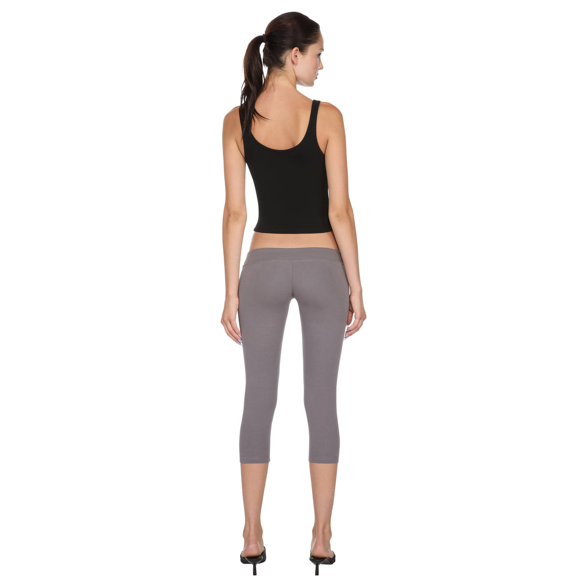 Black Ribbed Tank Top