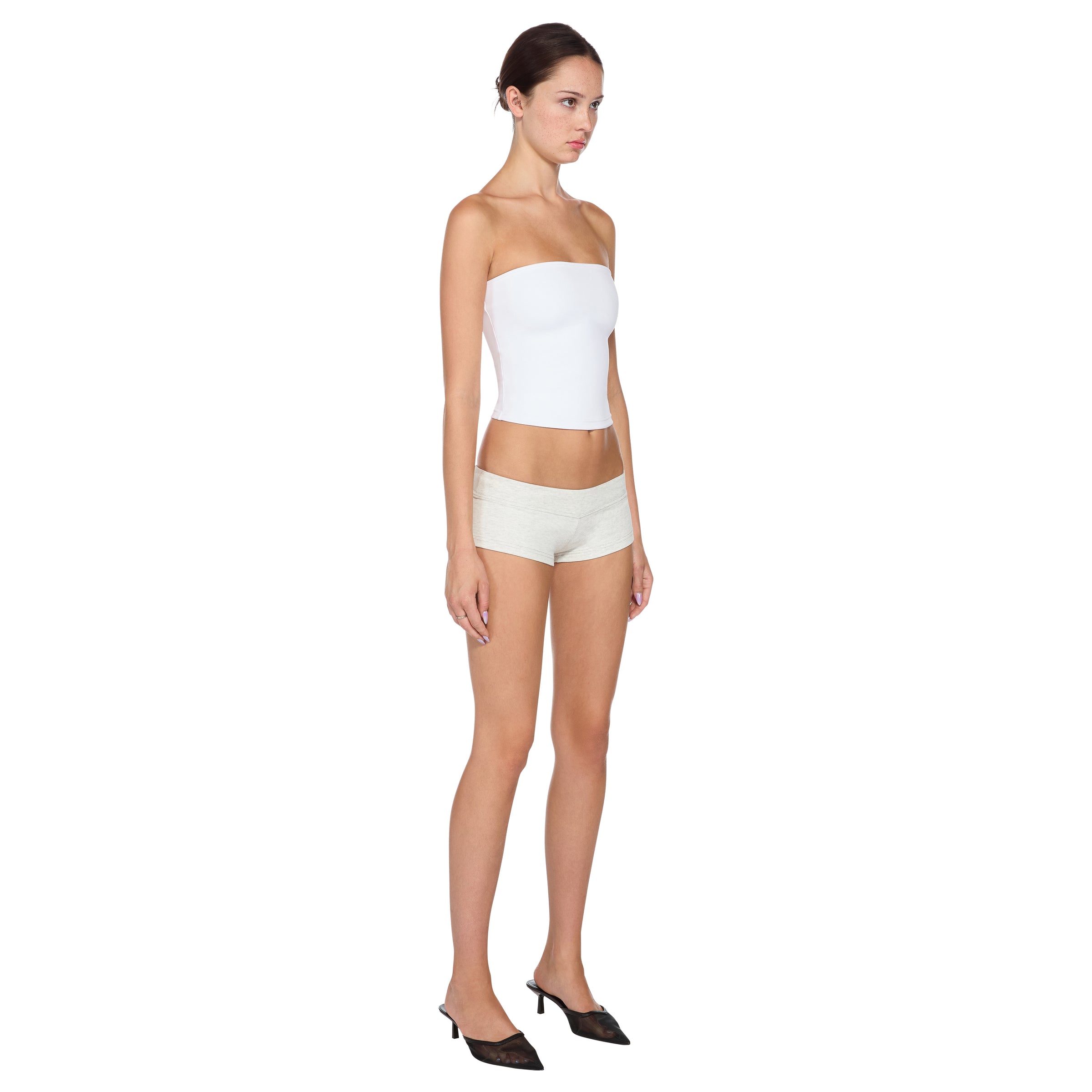 Light Gray Micro Shorts