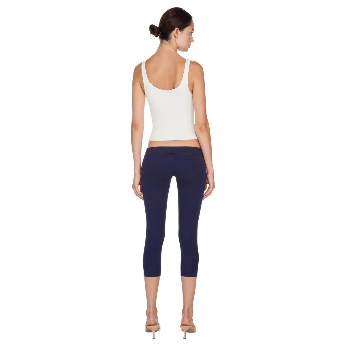 White Ribbed Tank Top